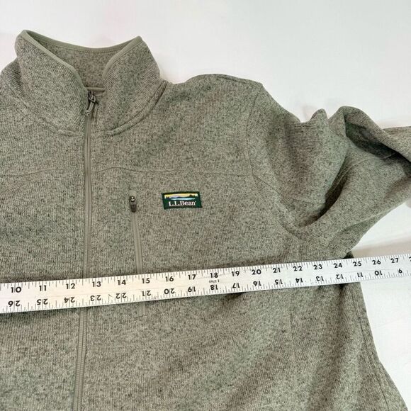 L.L. Bean Jacket men’s  XL Green Long-Sleeve Full-Zip Fleece High Neck Gorp Core - Picture 6 of 10